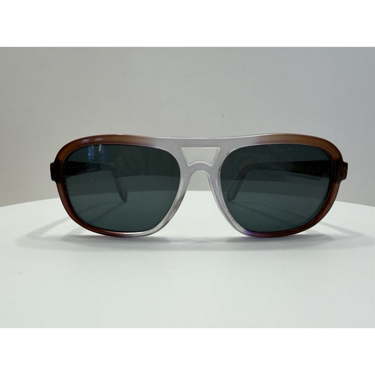 VINTAGE *NEW* 1970's Glam Unisex Gradient Frame w/Gray Lenses Sunglasses