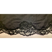 VINTAGE *NEW* 1960's Kayser Black Slip with Black Lace Trim 100% Nylon Size 38