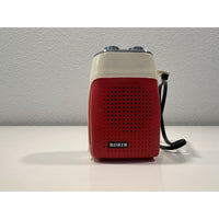 VINTAGE *NEW* ROBIN AIE-741 Red/Black Solid State Micro Transistor Radio