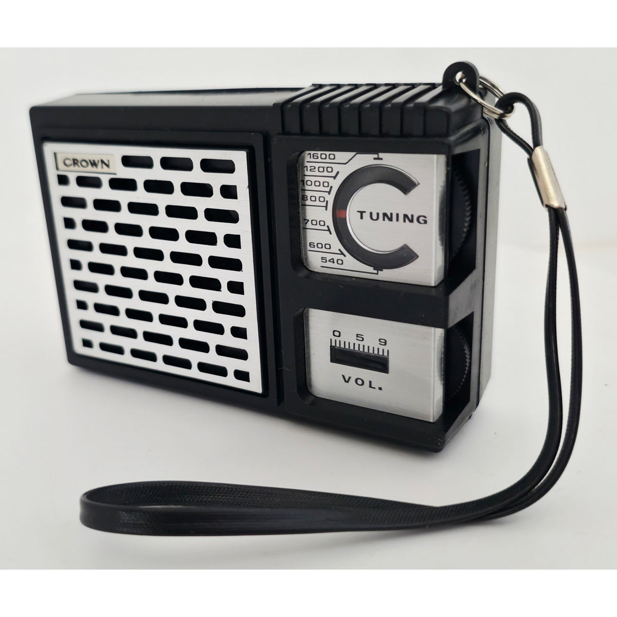 VINTAGE *NEW* 1960's Crown Transistor AM Pocket Radio British Design Hong Kong