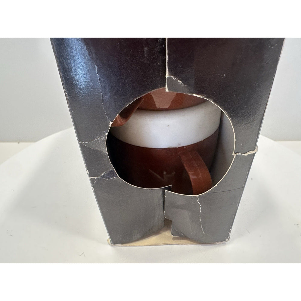 VINTAGE *NEW* 1970's CUPanions By Thermos Set of 4 8oz Cups in Yellow/Tan