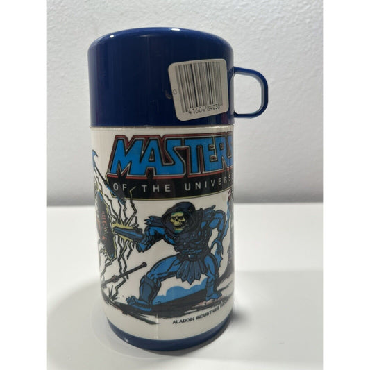 VINTAGE *NEW* 1980's Aladdin Masters of the Uni 8 oz Pop-Top Plastic Thermos