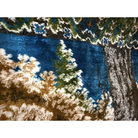 VINTAGE *PRISTINE* 1960's The Covey Of Quail Moroccan Velvet Tapestry