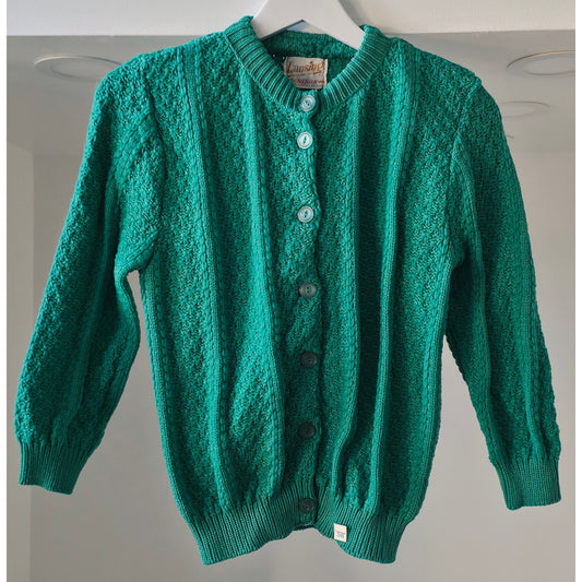 VINTAGE *NEW* 1960's Lansing Women's Green Button-Down Sweater Size L (38)