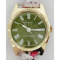"Frozen In Time" 1960's Vintage Watch Face w/ Silk/Satin Tie Bracelet