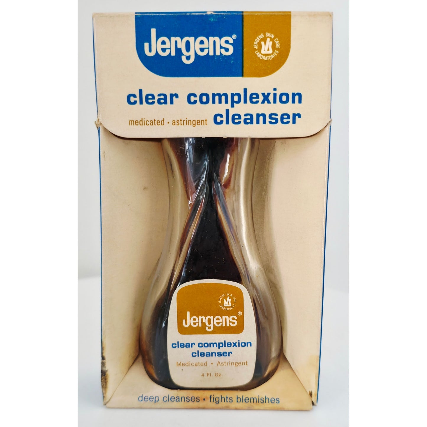 VINTAGE *PRISTINE* 1970's Jergens Clear Complexion Cleanser in Original Box 4 oz