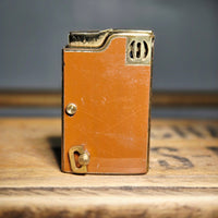 VINTAGE 1950's Ron Imperial Orange/Turquoise Musical Lighter
