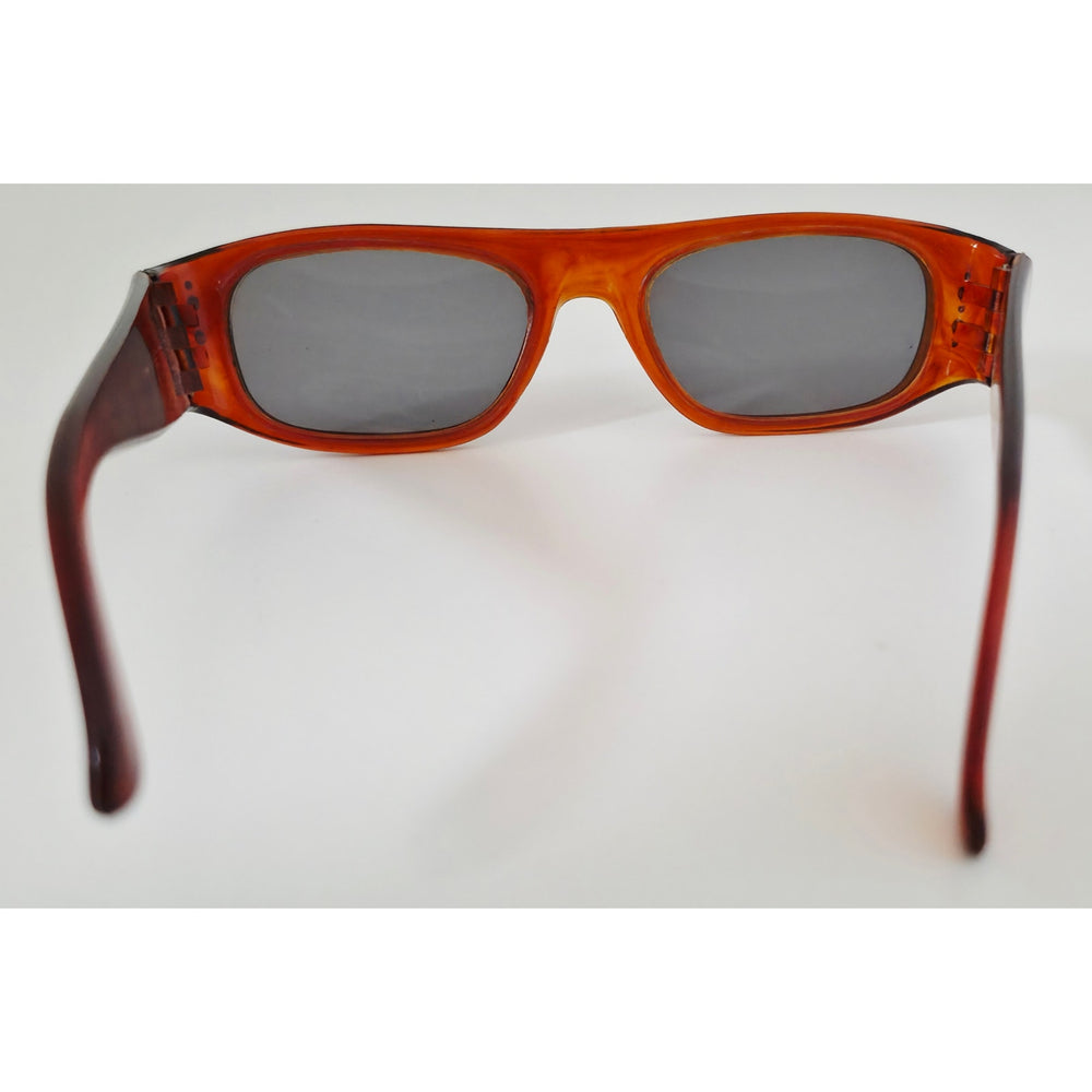 VINTAGE *NEW* 1970's Red Frame with Gray Lens Sunglasses
