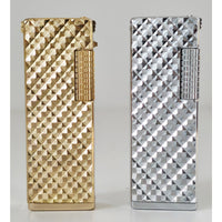 VINTAGE *NEW* 1960's Silver and Gold Textured Lighters by Supreme USA Set of 2