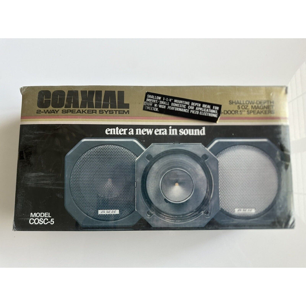 VINTAGE *NEW* Audiovox AVX cosc-5 5" Coaxial 2-Way Speaker System 2pk