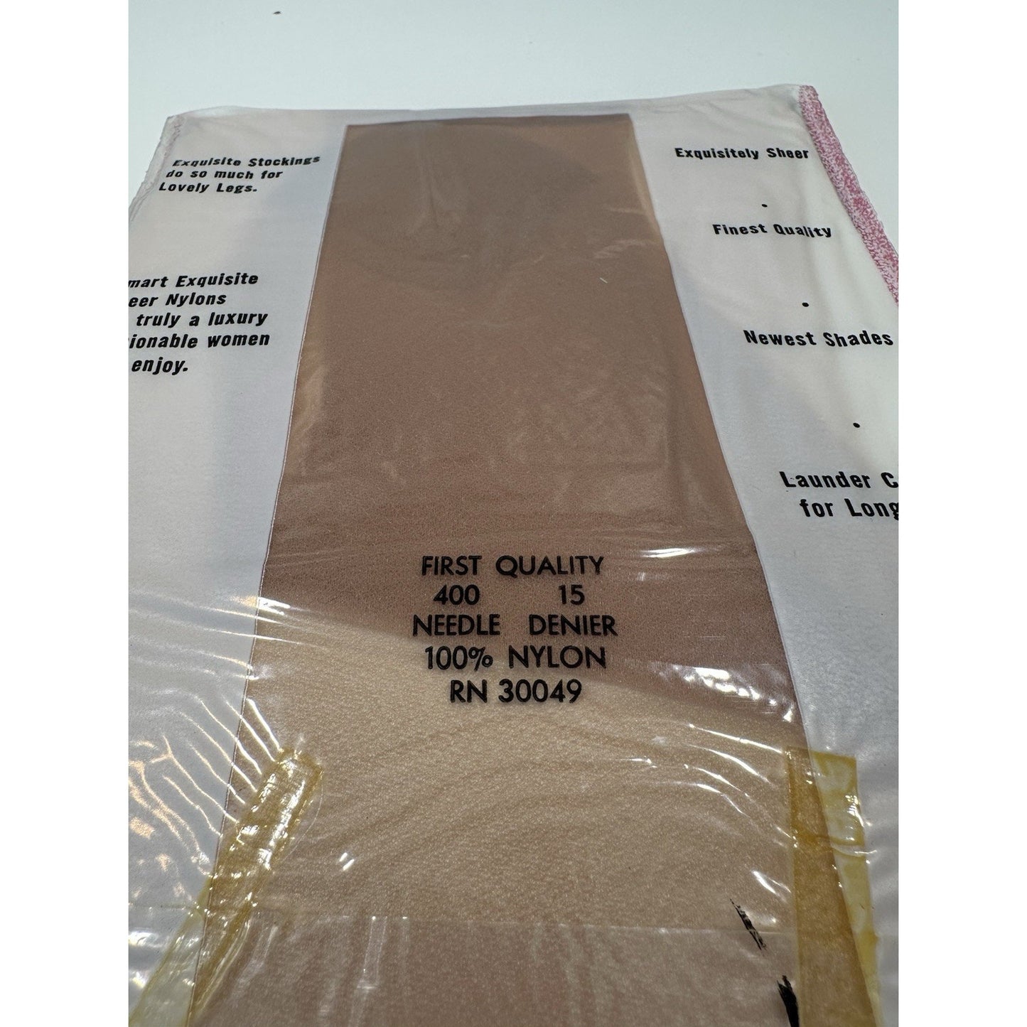VINTAGE *NEW* Fashion By Sabrina Hosiery Seamless-Lt Beige Sz 8.5 X 3-Pack
