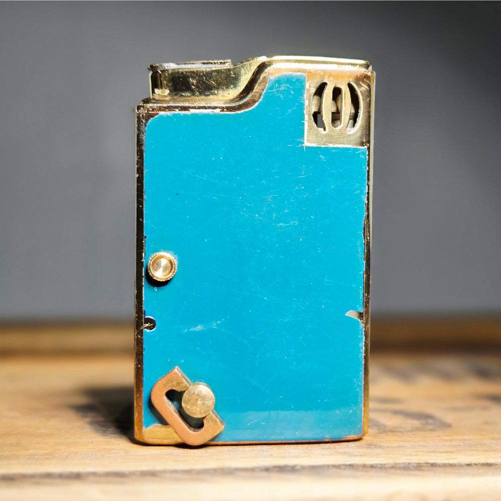 VINTAGE *NEW* 1960's Ron Imperial Blue Kitty Cat Lighter Japan