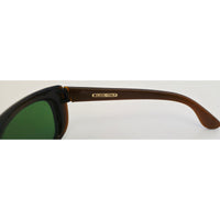 VINTAGE *NEW* 1970's Milsol Unisex Sunglasses Brown Frame Green Lens Italy