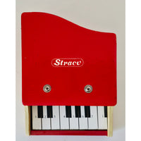 VINTAGE *NEW* 1960's Straco Red Baby Grand Piano "Sweet Tunes" Wooden Toy