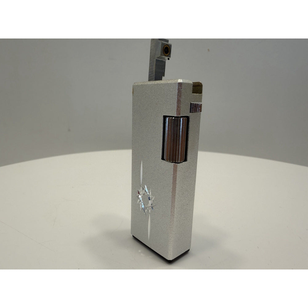 VINTAGE *NEW* 1950's Capri w/Design Silver/Silver Butane Japanese Lighter