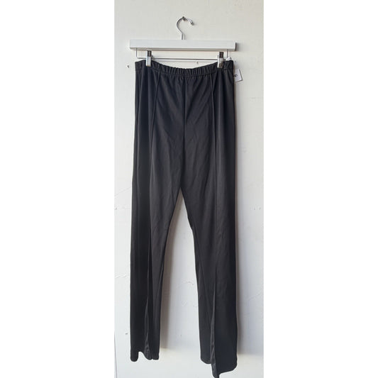 VINTAGE *NEW* 1960's Black Nylon Stretch Waste Straight Leg Pant Size 10