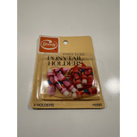 VINTAGE *NEW* 1982 Goody Ponytail Holder Set of Striped Paint Tubes