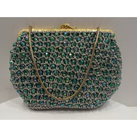 VINTAGE *NEW* 1960's Hand-Made Fancy Beaded Purse Green
