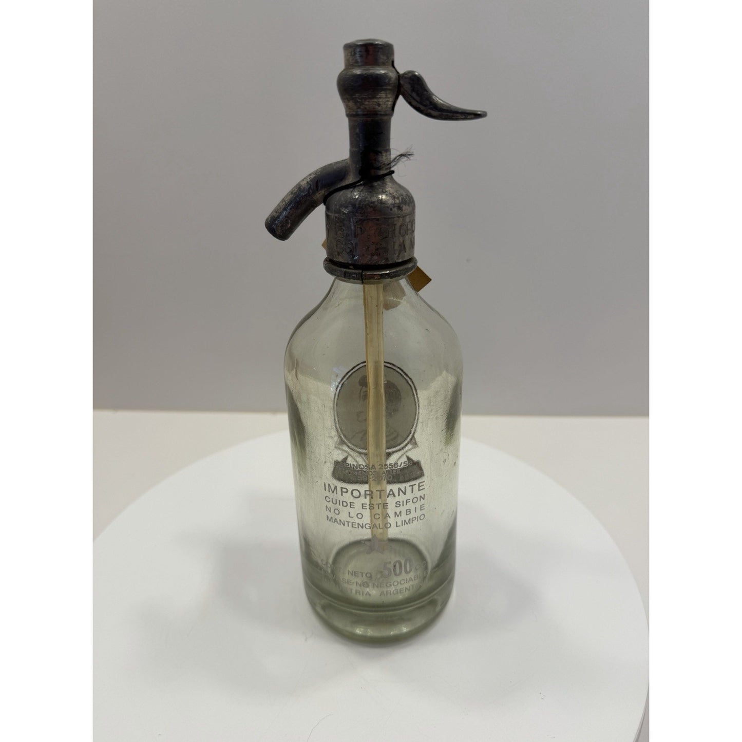 VINTAGE *PRISTINE* Art Thang Soda 'La Africana Decanter Argentina