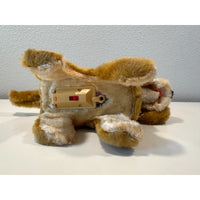 VINTAGE *NEW* 1970's Lovely Dog Walking Barking Brown Collared Dog