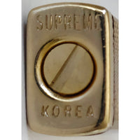 VINTAGE *NEW* 1960's Thin Gold Textured Lighter in Original Box by Supreme USA