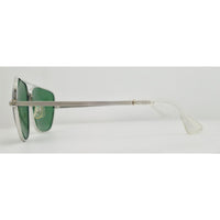 VINTAGE *NEW* 1970's Glam Unisex Silver Frame with Green Lens Sunglasses