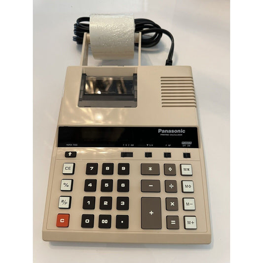 VINTAGE *NEW* 1980's PANASONIC JE-652P Electronic Printing Calculator