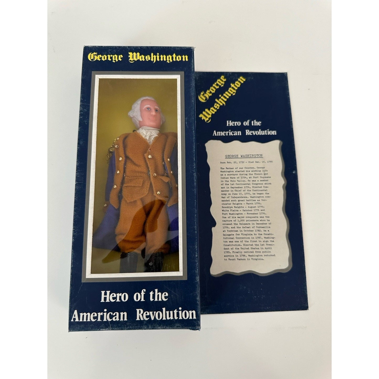 VINTAGE *NEW* 1974 George Washington Hero of the American Revolution Doll Figure