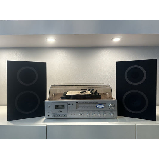VINTAGE *NEW* ERC 8665 AM/FM Stereo Receiver Cassette Player Record Player Combo