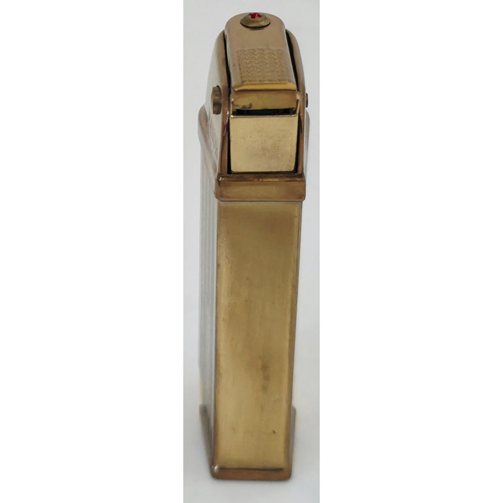 VINTAGE *NEW* 1960's Manor Gold Striped Butane Lighter Japan