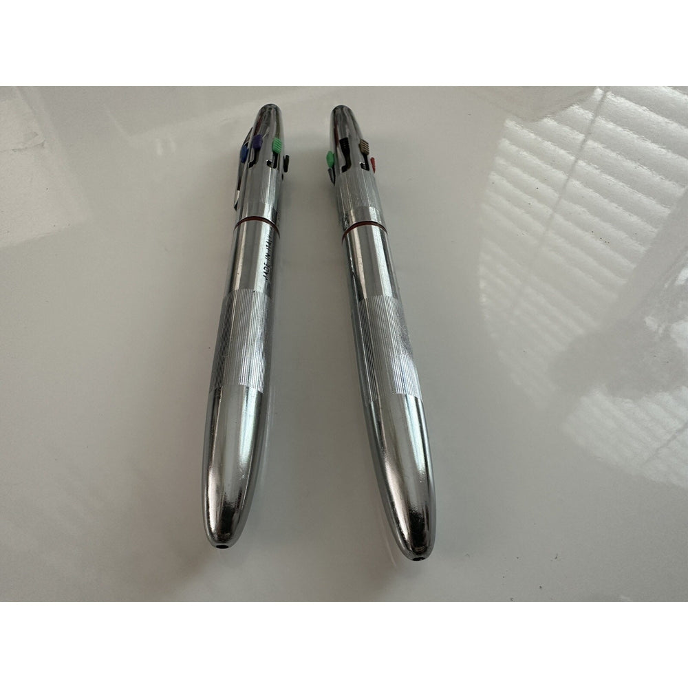 VINTAGE *NEW* 2 x Walker Colour 6-color Ball Point Pens Italy