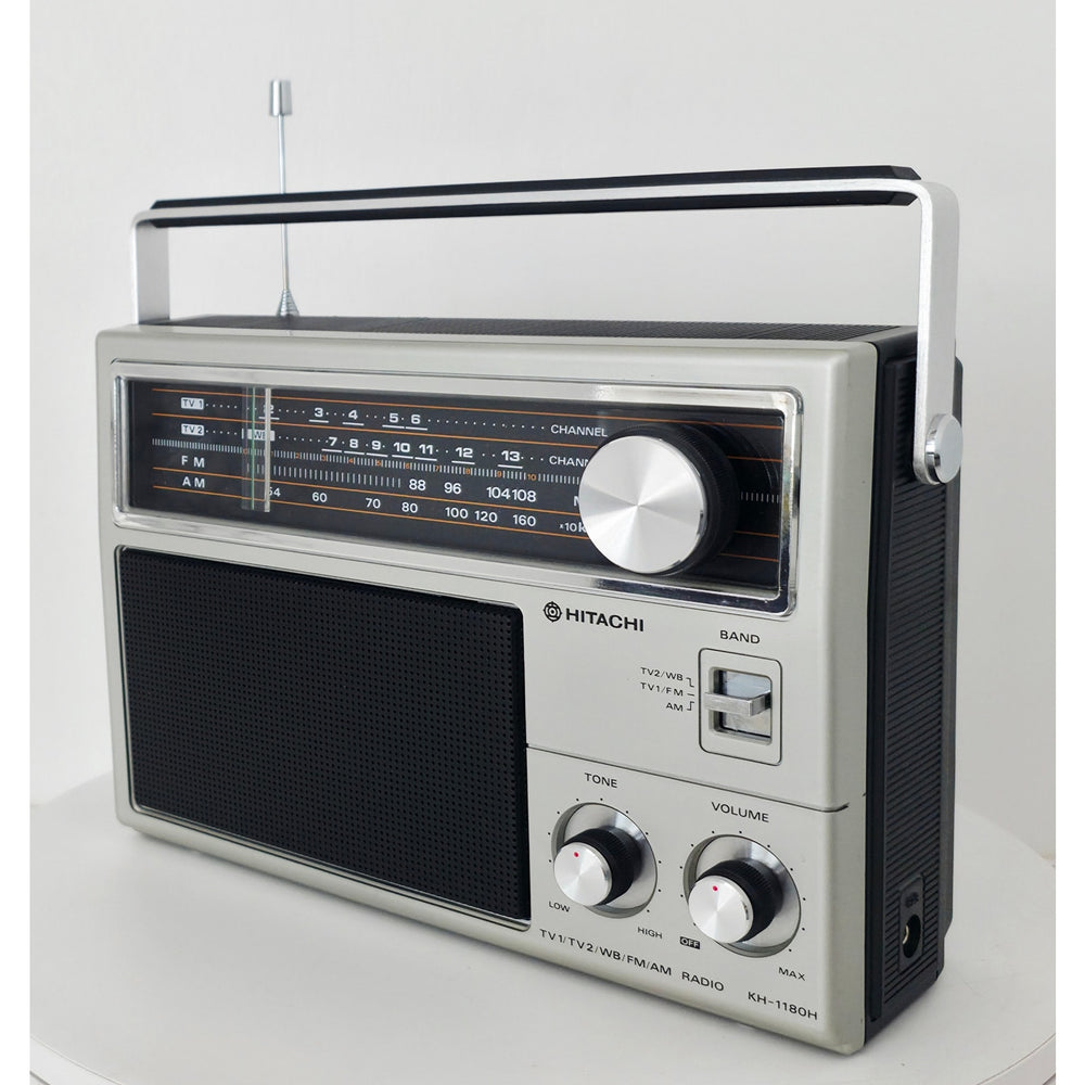 VINTAGE *NEW* 1980's Hitachi KH-1180H AM/FM TV1TV2 3-Band Portable Radio Japan