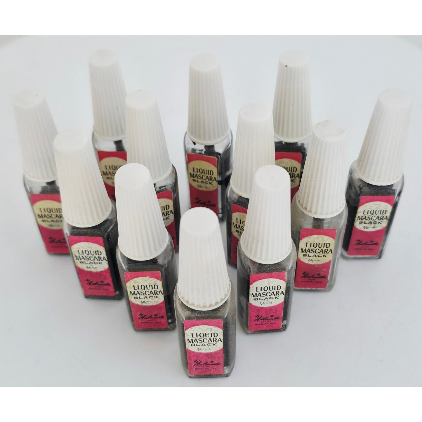 VINTAGE *NEW* 1970's Artmatic Liquid Eye Liner Black USA Set of 12 in Original Box
