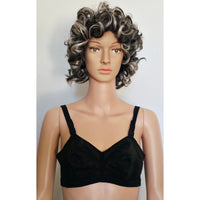 VINTAGE *NEW* 1970's Maidenform P7136 Tricolastic Lace Stretch Black Bra 38 B Set of 2