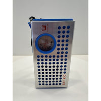 VINTAGE *NEW* Seiko 601 Blue Solid State Pocket Transistor Radio