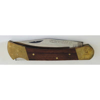 VINTAGE *NEW* 1960's Wilderness II Stainless Steel w/Wooden Handle Pocket Knife
