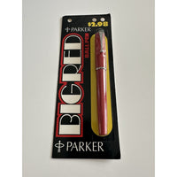 VINTAGE *NEW* 1970's Parker Big Red Ball Pen Sealed - Red