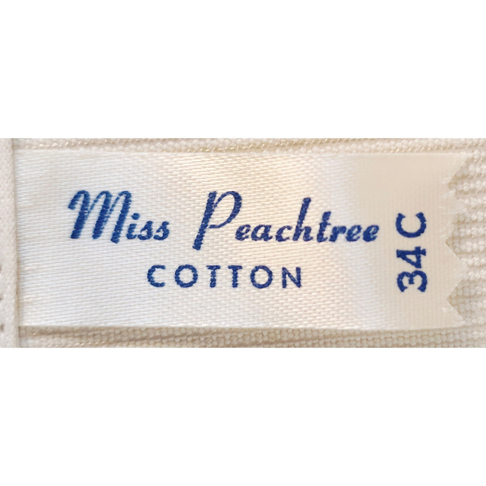 VINTAGE *NEW* 1960's Miss Peachtree Women's White Bullet Bra Size 34C
