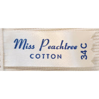 VINTAGE *NEW* 1960's Miss Peachtree Women's White Bullet Bra Size 34C