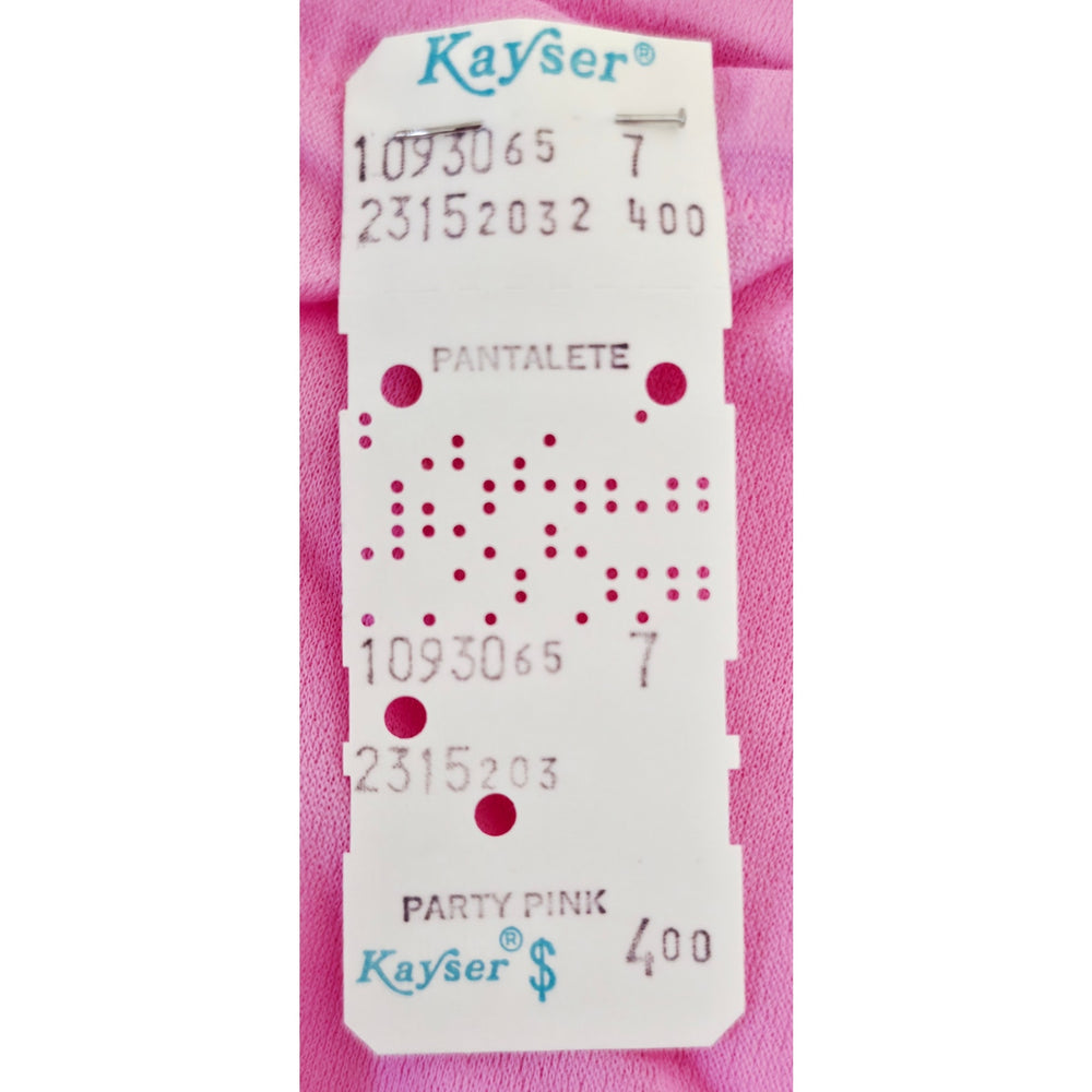 VINTAGE *NEW* 1960's Kayser Women's Pink with Bows Bloomers Leggings Size 7