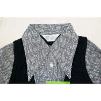 VINTAGE *NEW* 1960's Women's Body Shirt with Pointed Collar 100% Nylon Size L