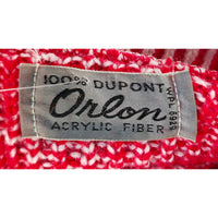 VINTAGE *NEW* 1960's DuPont Women's Red & White Collared Sweater Size M (36)