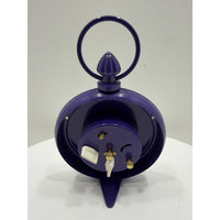 VINTAGE *NEW* 1970's Dynasty 7" Keywound Metal Alarm Clock - Purple