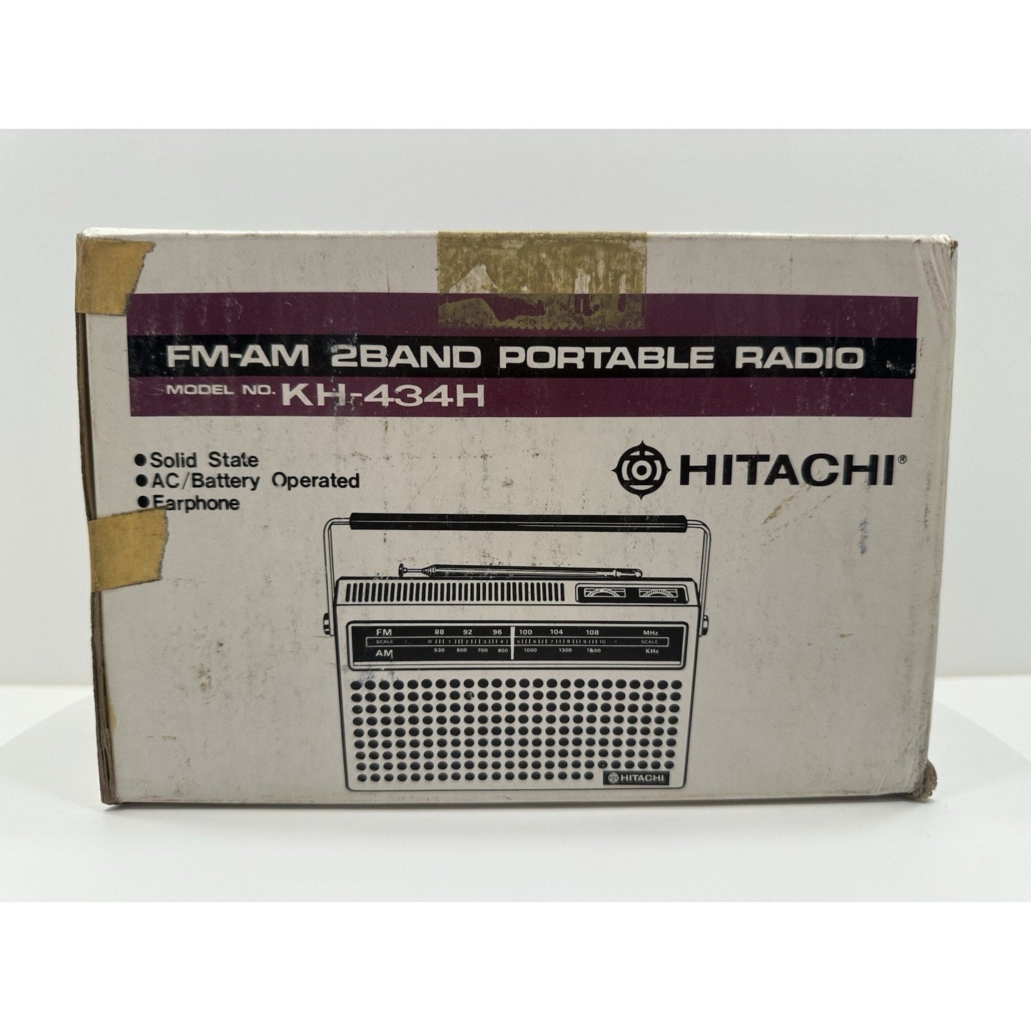 VINTAGE *NEW* 1970's Hitachi KH-434H FM/AM Portable Radio