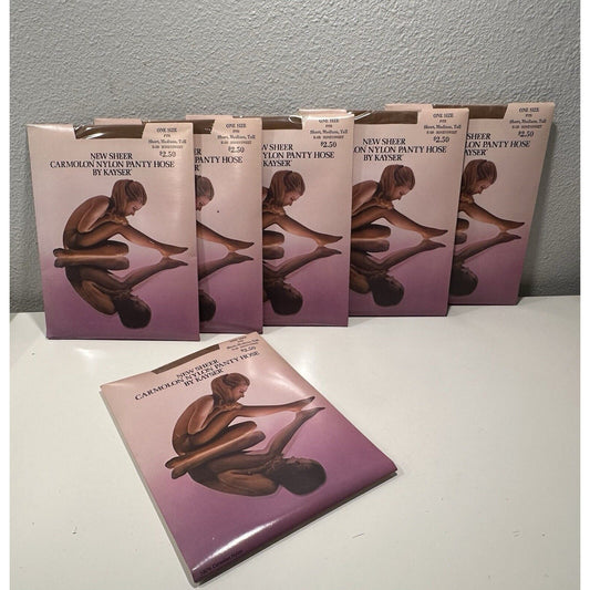 VINTAGE *NEW* 1950's Kayser Hosiery/Pantyhose-Sheer-Honeysweet-6pair-One Size