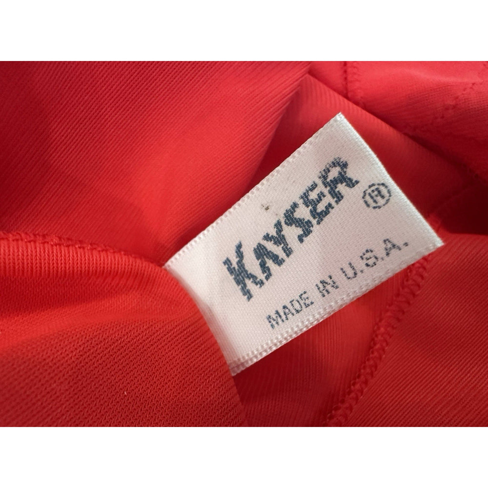 VINTAGE *NEW* 1960's Kayser Slip Real Red Size 36 100% Nylon w/ Lace Trim