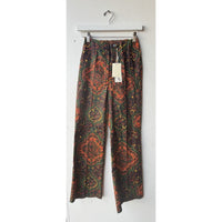 VINTAGE *NEW* 1960's Acadia Jacquard Pattern Cotton Fit N Flare Pant