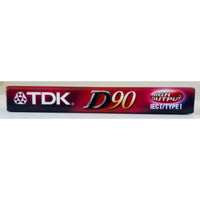 VINTAGE *NEW* 1980's TDK D 90 High Output Blank Audio Cassette Tape Sealed USA