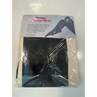 VINTAGE *NEW* Opaque 100% Nylon Panty Hose-Black/Small 4'10-5'2 - 6 pair