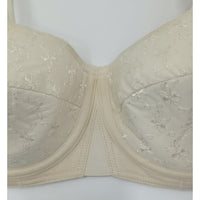 VINTAGE *NEW* 1960's Super Form Women's Novelty Cream w/Flowers Padded Bra 40B